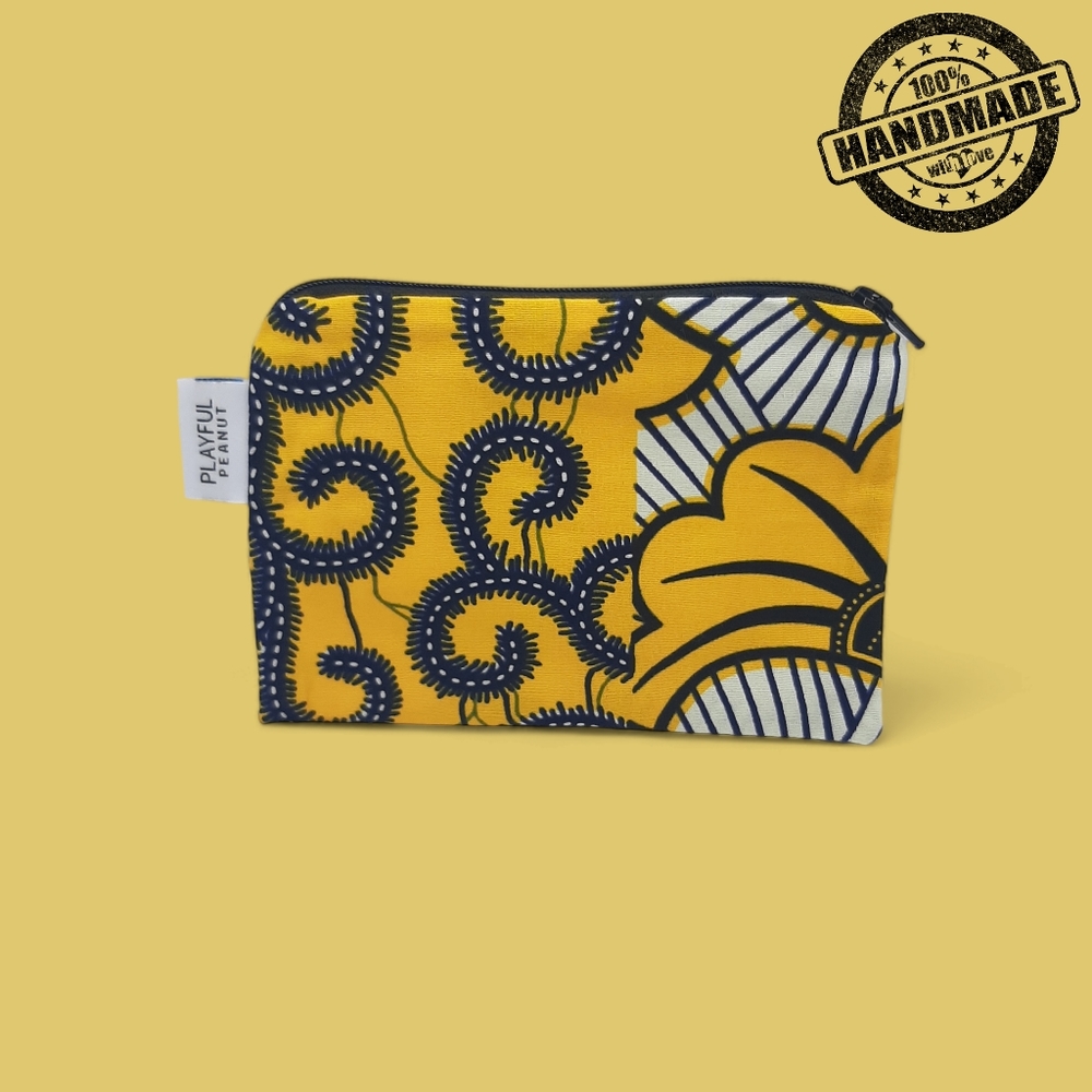 Beautiful African fabric Pouches Make up bag